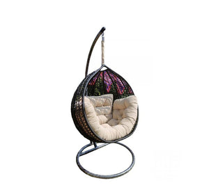 Single rattan swing