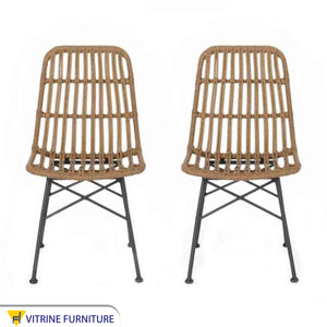 Rattan chair with high back