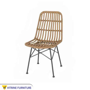 Rattan chair with high back