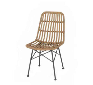 Rattan chair with high back