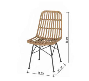 Rattan chair with high back