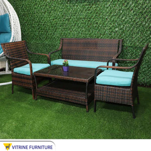 Outdoor rattan set