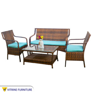 Outdoor rattan set