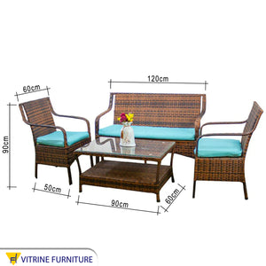 Outdoor rattan set