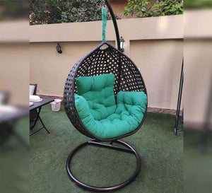 Black swing chair