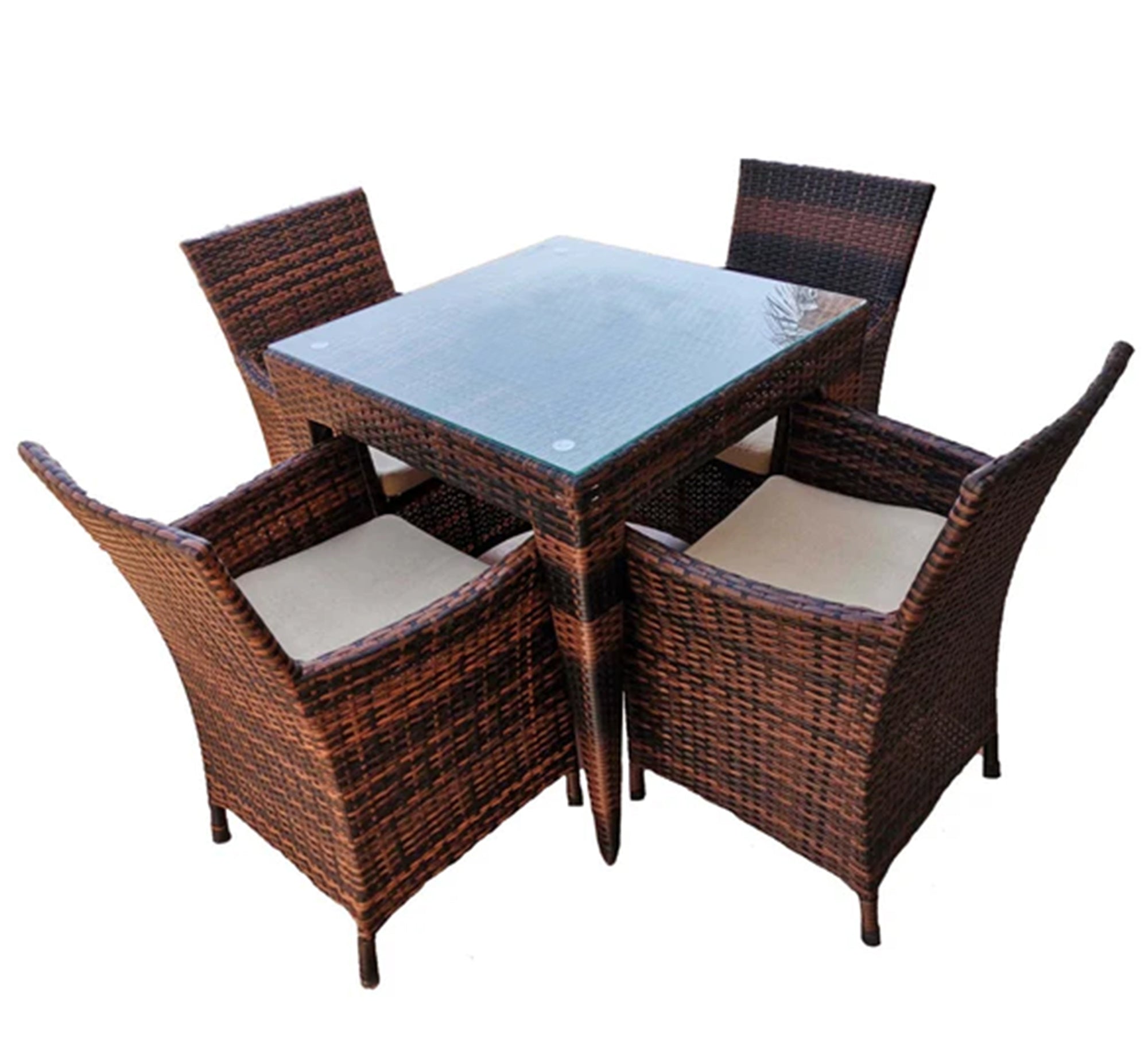 Brown outdoor seating set