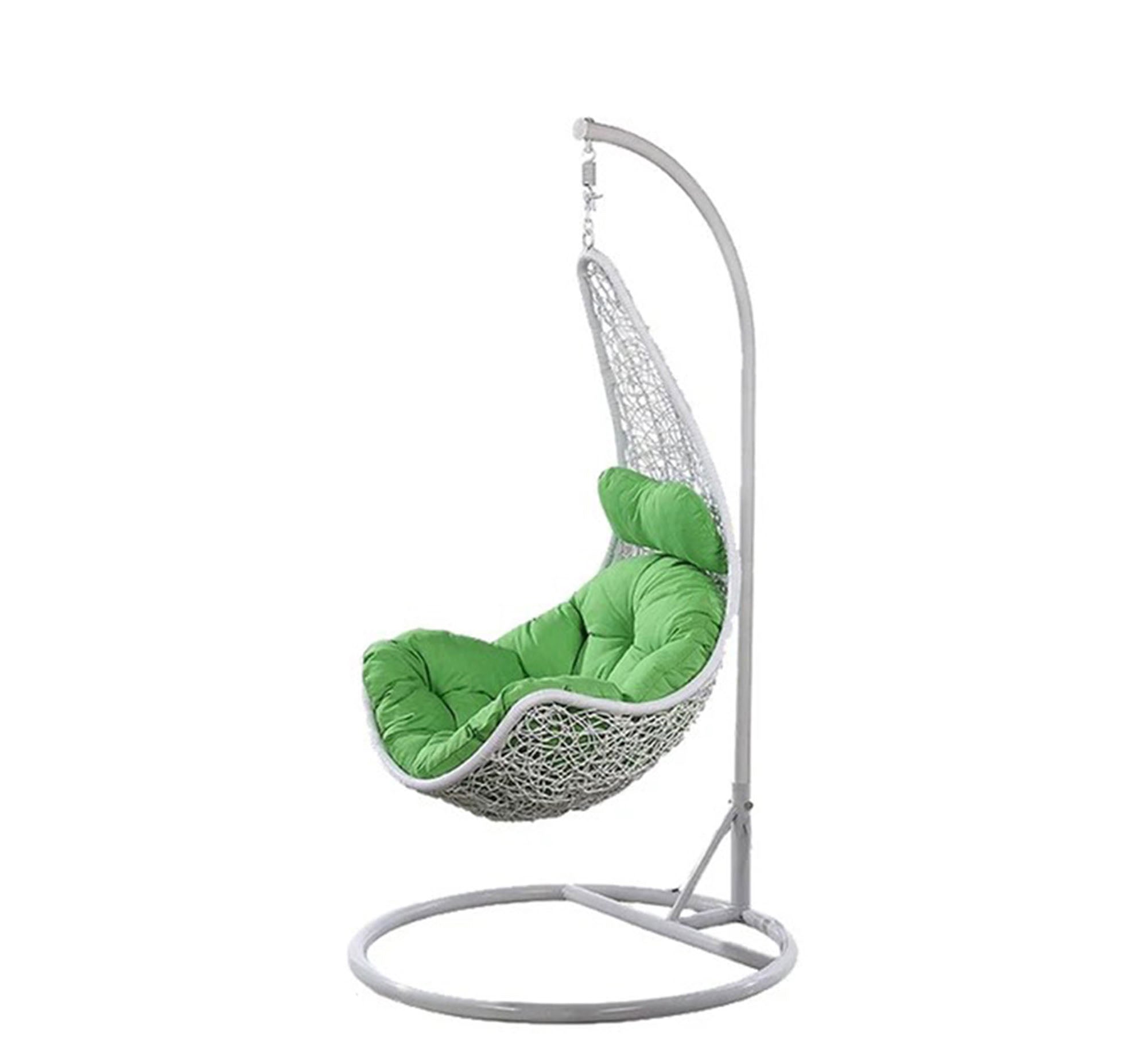 White half moon swing chair