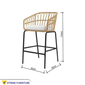 Big chair with high legs