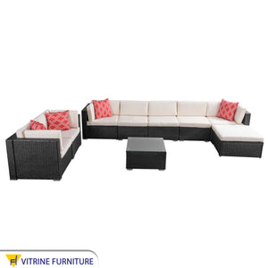 Outdoor corner and sofa set