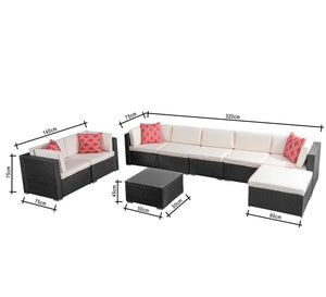 Outdoor corner and sofa set