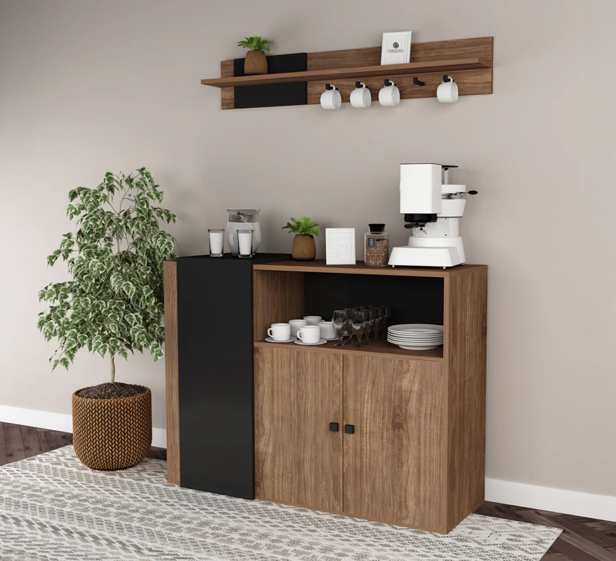 Contemporary coffee corner