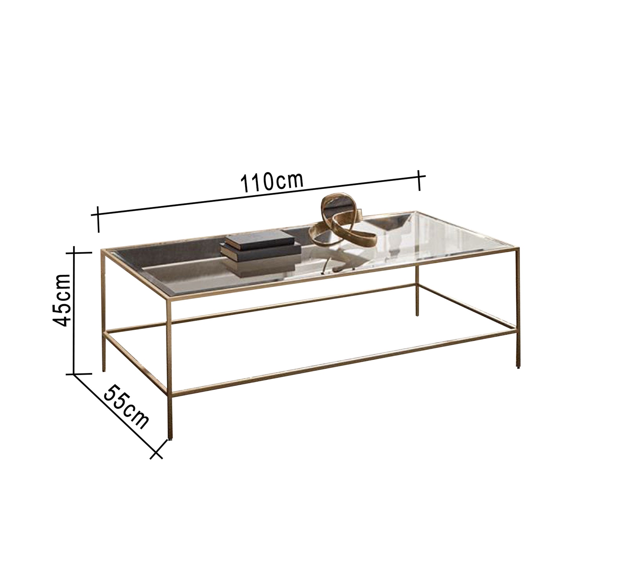 Rectangular steel table