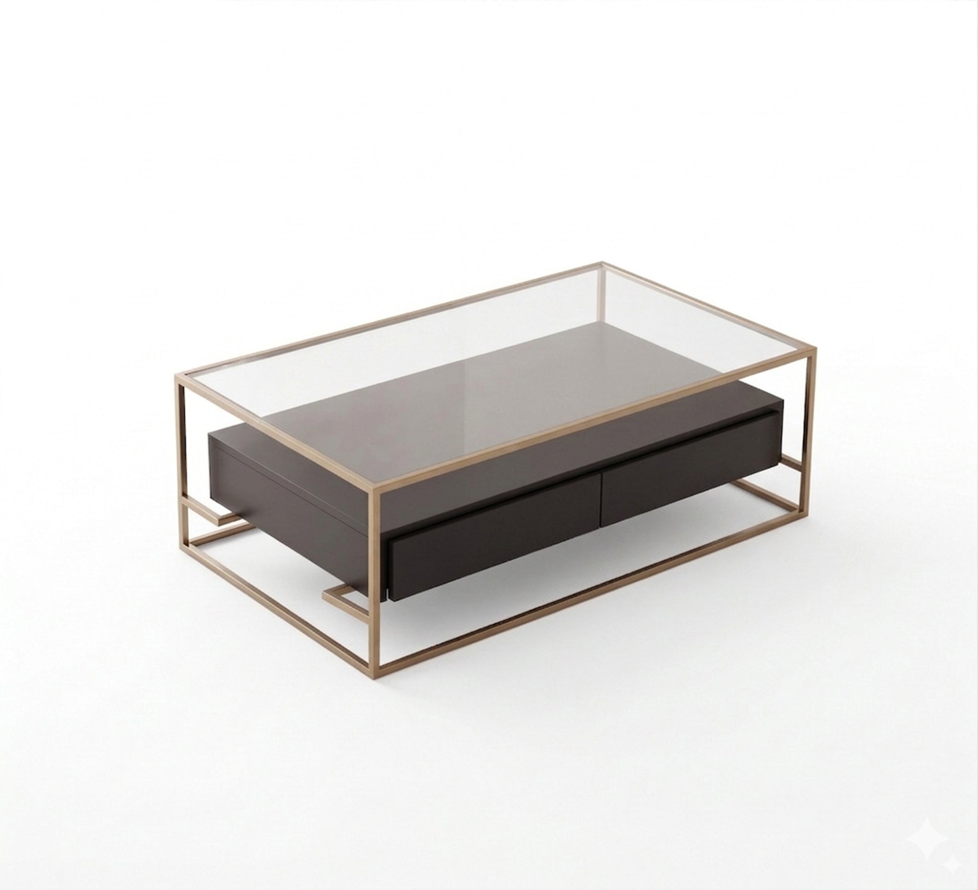 Rectangular modern coffee table
