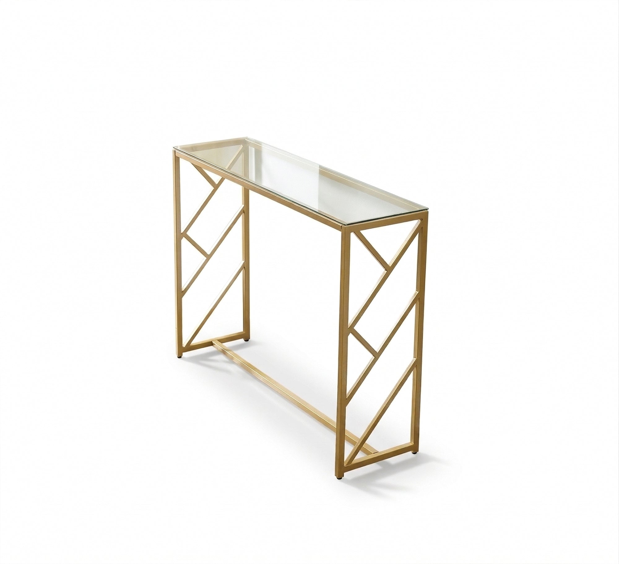 Golden console in soft design