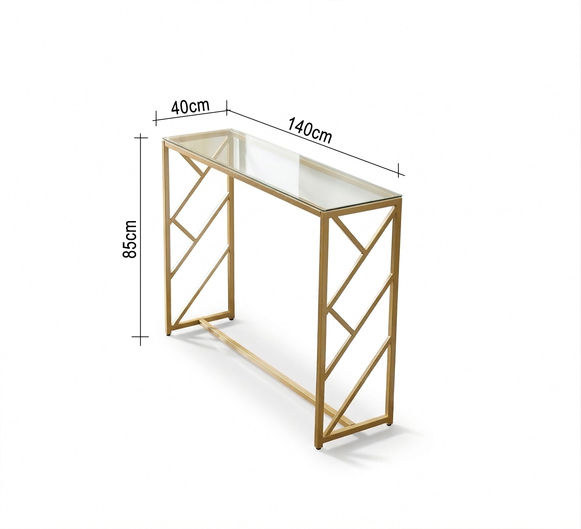Golden console in soft design