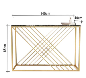 Golden console with its soft design