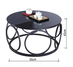 Black Circular Table - Sleek & Stylish Design**