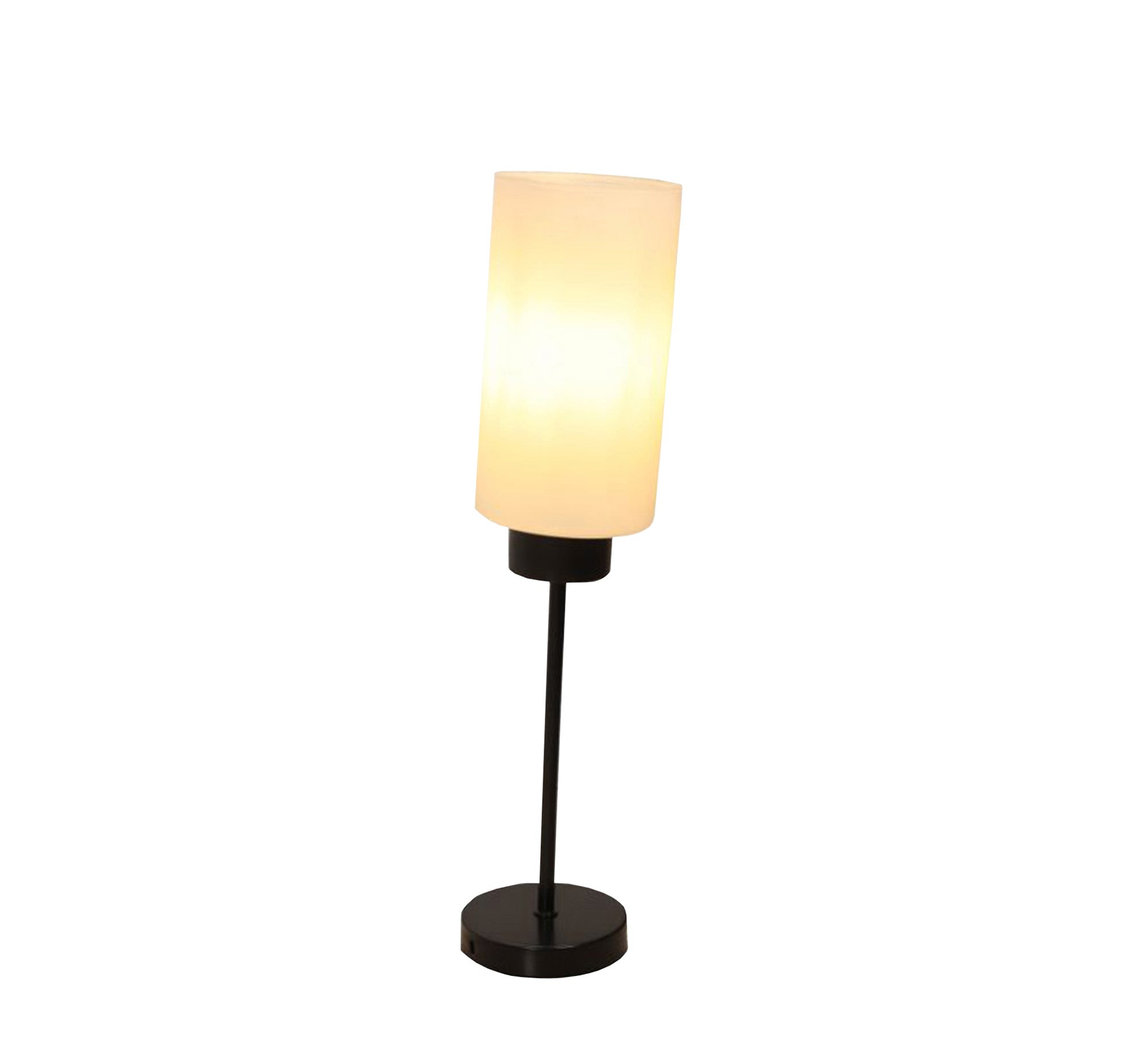 Lampshade with cylindrical glass cover