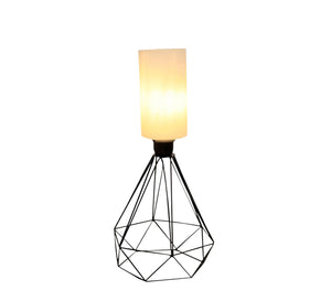 Lampshades with a hollow conical black cage