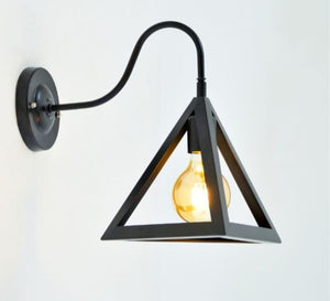 New Black Triangle Shape Wall Mounted Lamp