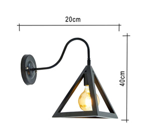 New Black Triangle Shape Wall Mounted Lamp