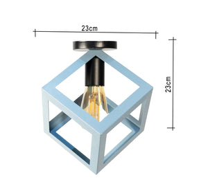 نجفة سقف مودرن مربع أزرق