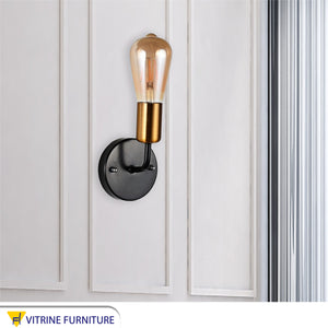 Black*gold metal Wall Sconce
