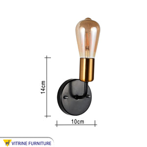 Black*gold metal Wall Sconce