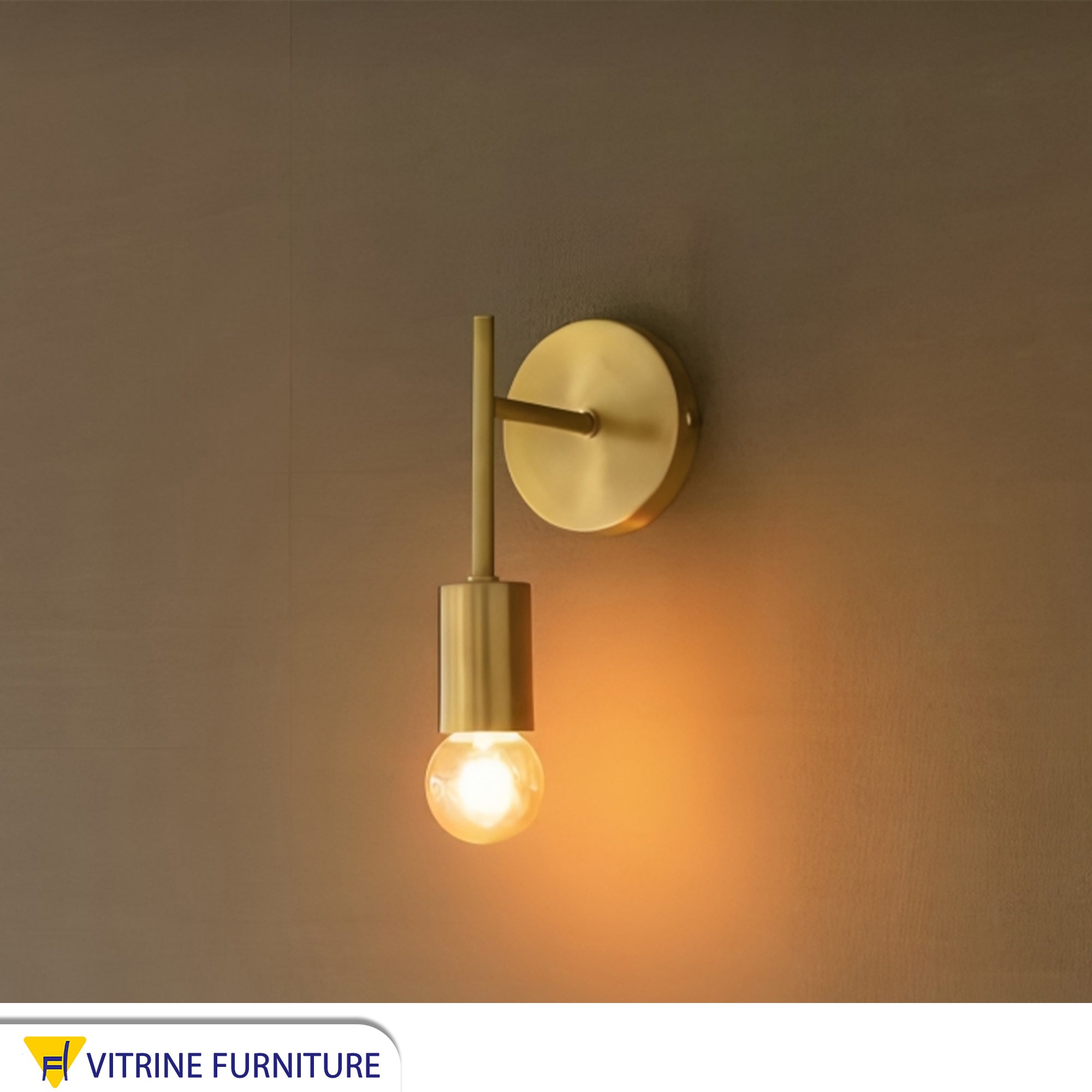 Golden metal wall Sconce