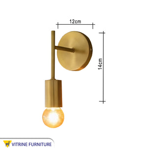Golden metal wall Sconce