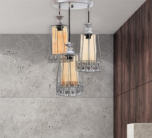 Triple chandelier with elegant design