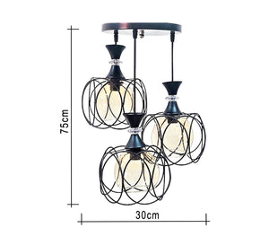نجفة ثلاثية معلقة بالسقف بتصميم حديث