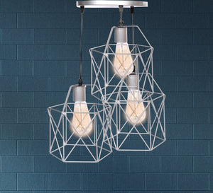 Triple chandelier in different sizes