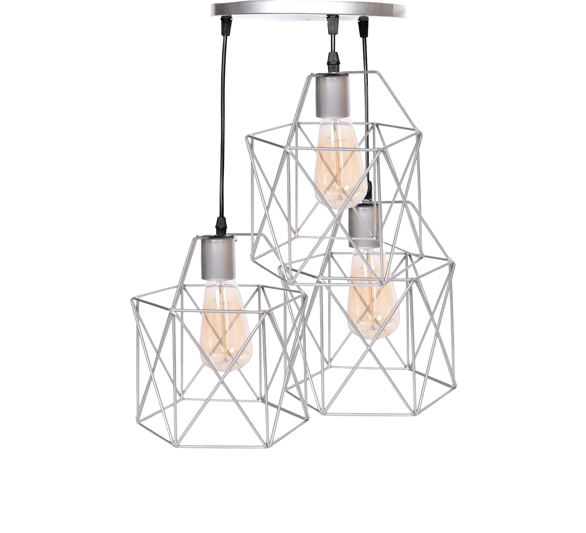 Triple chandelier in different sizes