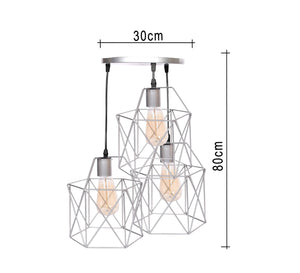 Triple chandelier in different sizes