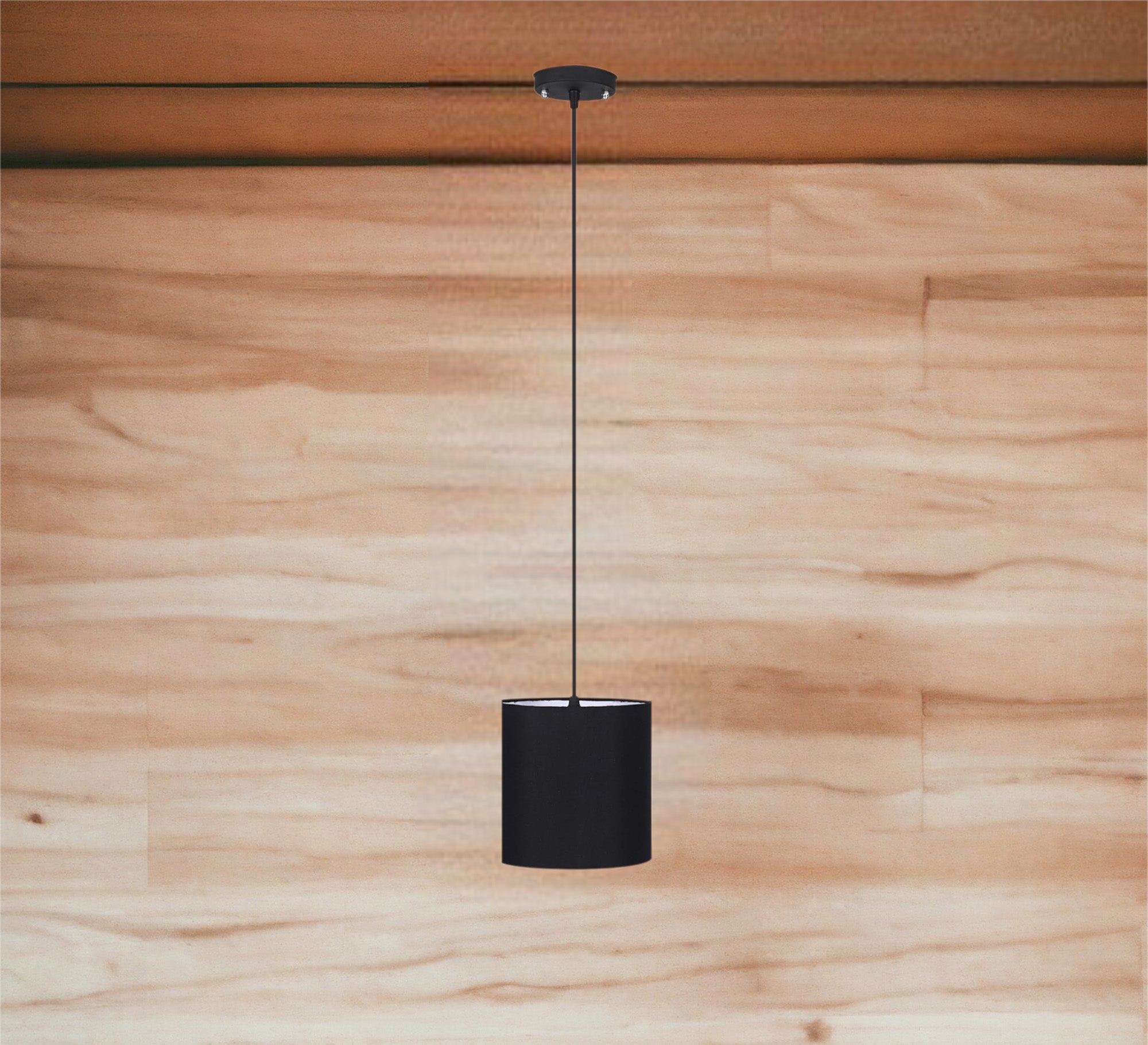 Black pendant lighting unit