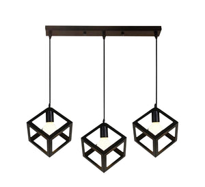 Black metal lighting chandelier for the ceiling