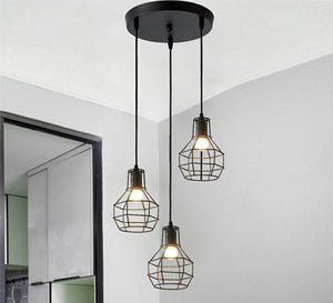 Black metal ceiling lighting