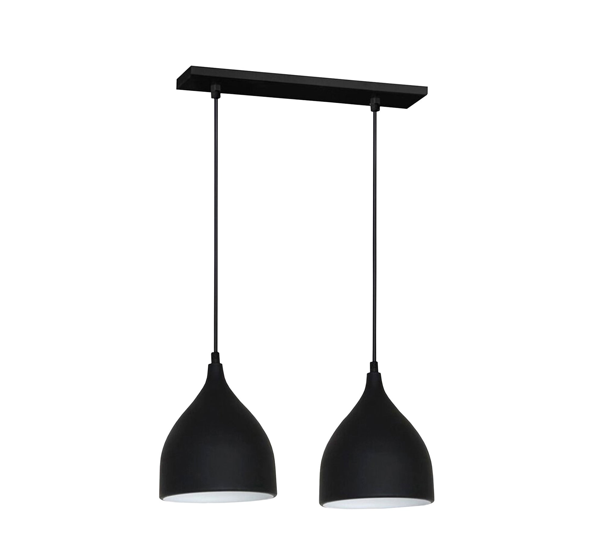 Black Dual ceiling lighting unit