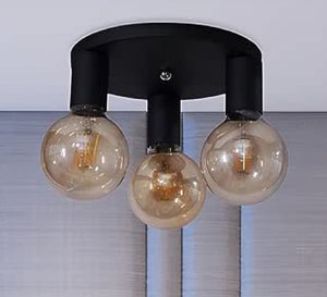 Modern design triple ceiling lamp