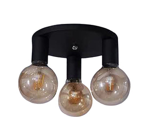 Modern design triple ceiling lamp