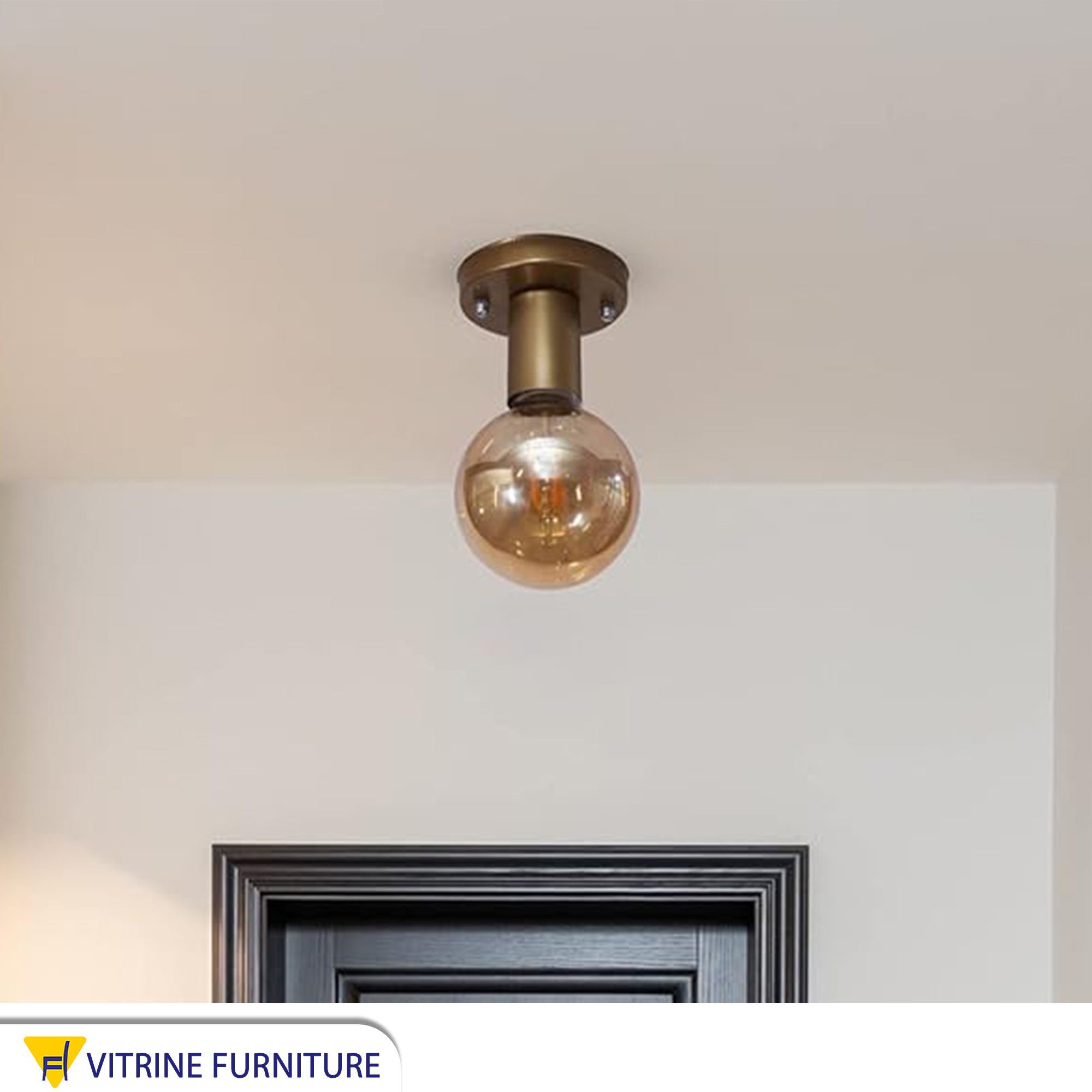 Gold ceiling lamp