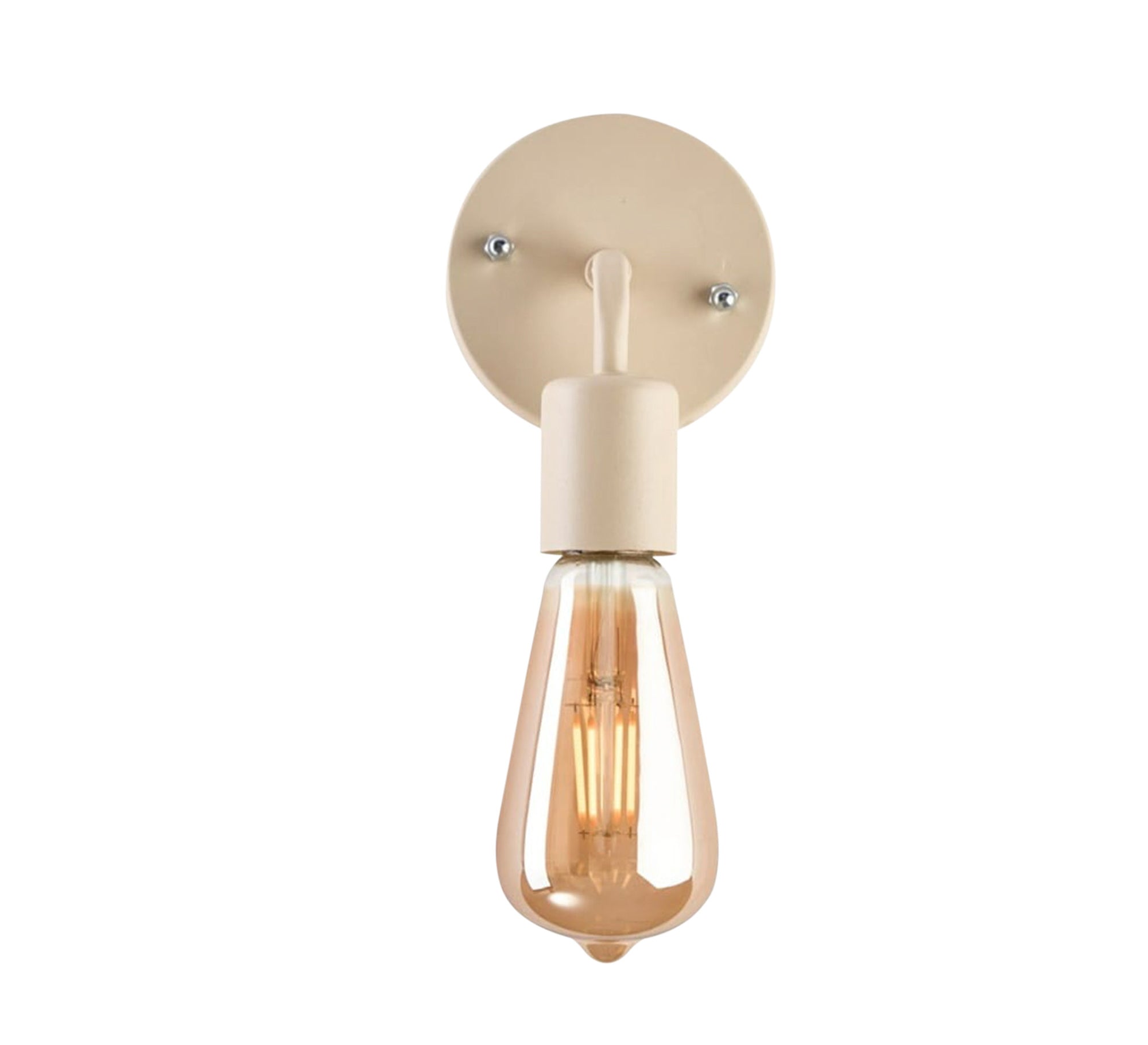 Beige Metal Wall Lamp