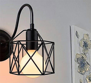 Metal cage lamp