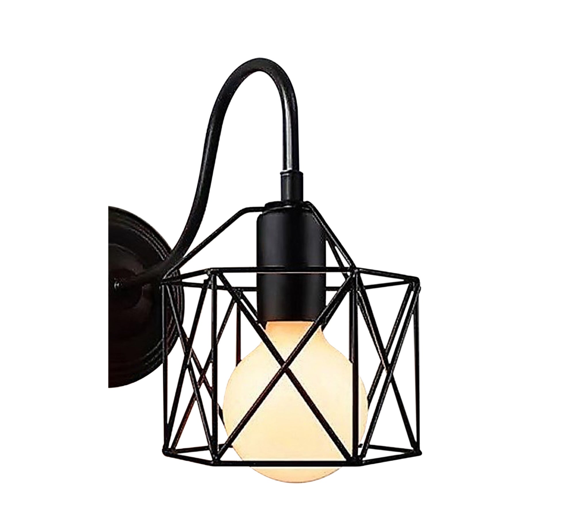 Metal cage lamp