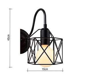 Metal cage lamp