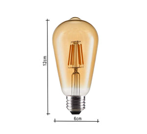 Edison LED bulb 6 watt clear