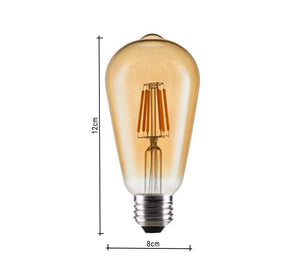 6 Edison decorative bulbs 6 watt clear