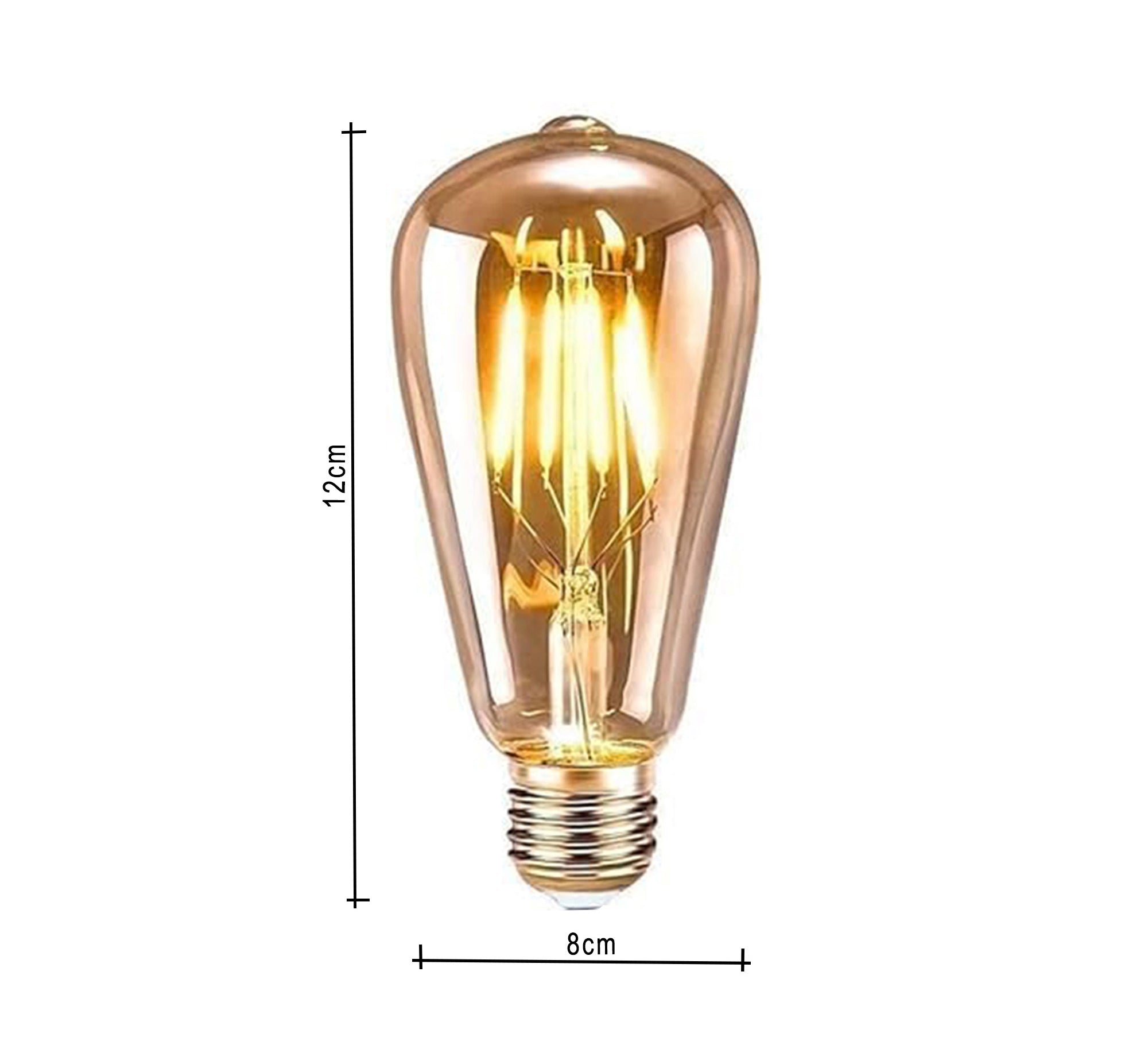 4 Edison decorative bulbs 4 watt clear