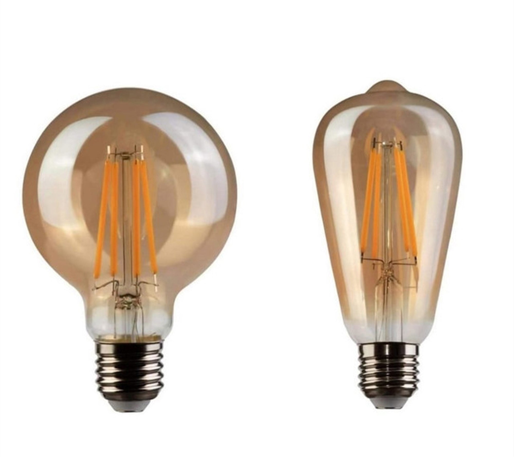 2 Edison decorative bulbs 6 watt clear